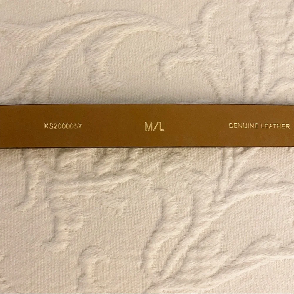 Kate Spade Belt Dark Blue Kissing Birds Leather Size M/L With Gift Box